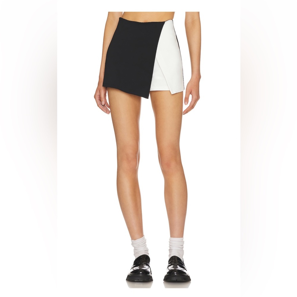 Aaleyah two tone wrap skort